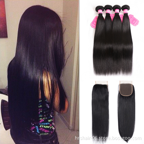 Factory wholesale drop shipping 10a grade durable remy human hair 100 virgin brazilian hair 13x4 frontal and bundles